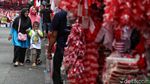 Pedagang Merah Putihkan Pasar Mester Jatinegara