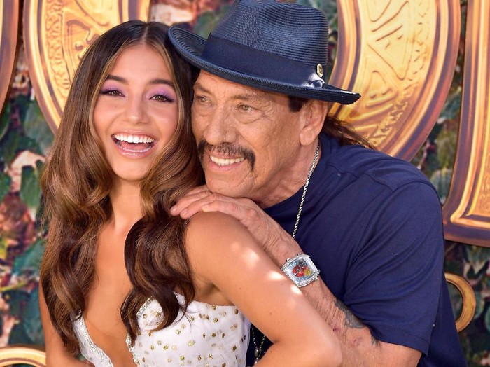 LOS ANGELES, CALIFORNIA - JULY 28: (L-R) Qorianka Kilcher, Madeleine Madden, Jeff Wahlberg, Eugenio Derbez, Eva Longoria, Danny Trejo, Isabela Moner, Michael PeÃ±a, and Nicholas Coombe attend the LA Premiere of Paramount Pictures Dora And The Lost City Of Gold at Regal Cinemas L.A. Live on July 28, 2019 in Los Angeles, California. (Photo by Matt Winkelmeyer/Getty Images)