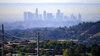 Menurut laporan American Lung Association pada 2017, California Selatan adalah pemimpin dalam polusi udara di antara negara-negara bagian lain, dengan tingkat ozon tertinggi. Istimewa/AFP/Frederic J. Brown.