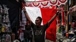 Pedagang Merah Putihkan Pasar Mester Jatinegara
