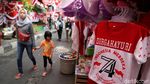 Pedagang Merah Putihkan Pasar Mester Jatinegara