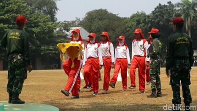 Anggota Paskibraka Nasional 2019 Jalani Diklat di Cibubur