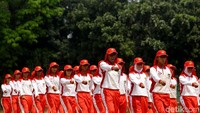 Latihan tersebut dilakukan agar para anggota Paskibraka Nasional dapat membiasakan diri dengan medan tempat mereka akan bertugas nantinya.