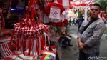Pedagang Merah Putihkan Pasar Mester Jatinegara