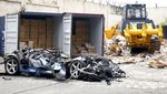 Detik-detik Ferrari Digilas Buldoser karena Pajaknya Tak Dibayar
