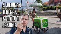 Jelajahi Kota Tua Jakarta, Bule Ini Borong Jajanan Murah 