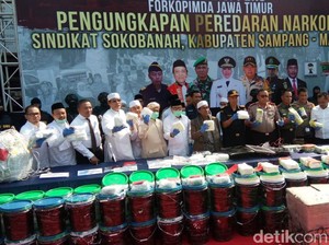 50 Kg Sabu Senilai Rp 74 Miliar Diamankan dari Sindikat Sokobanah Sampang