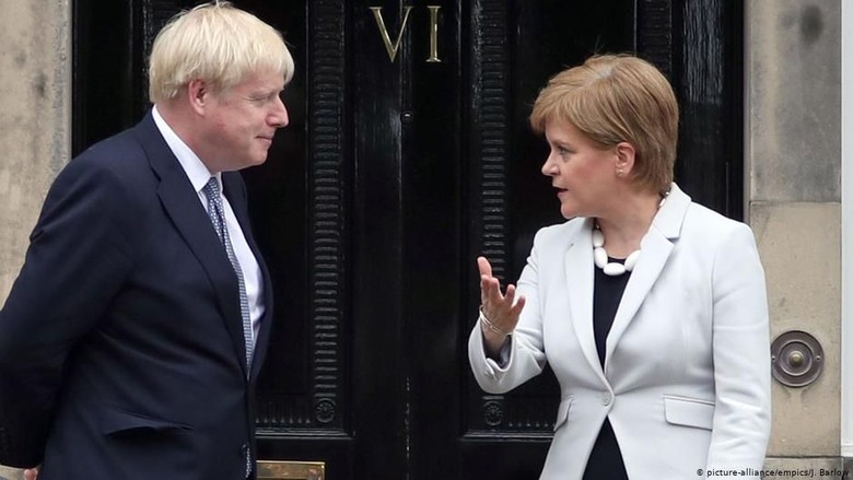 Boris Johnson Disambut Dingin di Skotlandia Boris Johnson Disambut Dingin di Skotlandia