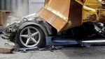 Detik-detik Ferrari Digilas Buldoser karena Pajaknya Tak Dibayar