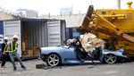 Detik-detik Ferrari Digilas Buldoser karena Pajaknya Tak Dibayar