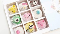 Wah kalau dapat mochi super mungil seperti ini pasti sayang untuk dimakan. Ada berbagai macam karakter mulai dari Hello Kitty, Minnions hingga bentuk beruang menggemaskan. Foto : instagram @chef_dianacahya