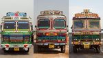 Potret Warna-warni Mobil Truk di India