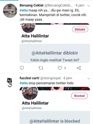 Kembali Main Twitter, Atta Halilintar Diusir dan Diblokir Warganet