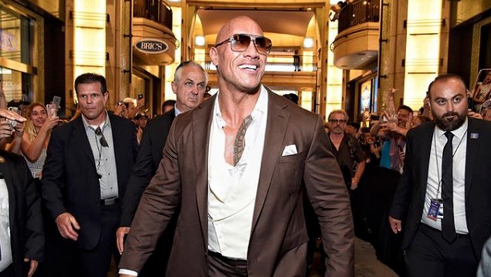 Dwayne Johnson atau The Rock dari instagram.