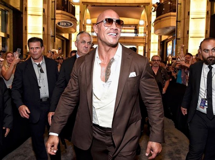 Dwayne Johnson atau The Rock dari instagram.