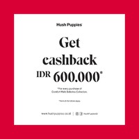 Hush Puppies jadi salah satu destinasi favorit saat mencari sepatu. Anda pun bisa mendapatkan penawaran cashback Rp 600 ribu untuk pembelian koleksi Ballerina. Promo ini masih berlangsung hingga 15 Agustus 2019. Foto: Twitter