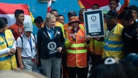 Dalam pidatonya, Tri Tito Karnavian bersyukur misi telah berhasil. Masih ada 2 rekor Guinness yang akan dipecahkan akhir pekan ini di Manado (dok WASI)