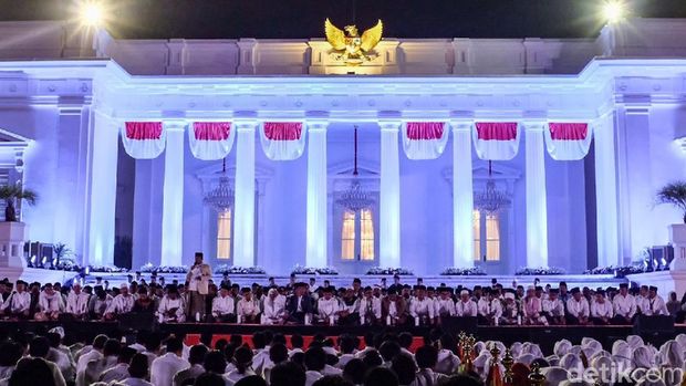 Sambut HUT ke-74 RI, Jokowi Gelar Doa Kebangsaan di Istana