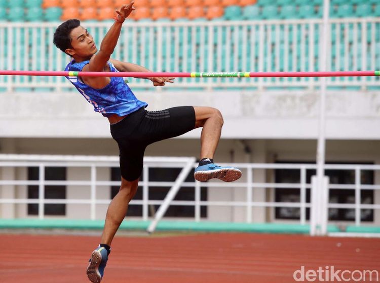 Aksi I Made Gede Antara Raih Emas di Kejurnas Atletik 2019