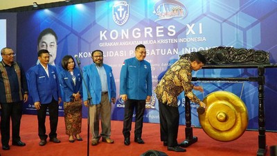Luhut Hadiri Kongres GAMKI di Jakarta