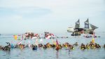 Foto Rekor Guinness di Manado, Rangkaian Penyelam Terpanjang