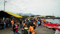 Organisasi Wanita Selam Indonesia (WASI) memecahkan Guinness World Record. Lokasinya di Pantai Manado, kawasan Megamas, Manado (dok WASI)
