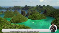 Ikon Raja Ampat, wayag, juga tidak ketinggalan (Garuda Indonesia)