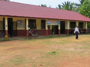 Spanduk Selamat Datang di SDN Nelayan Kalsel Viral di Medsos