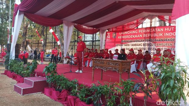 Launching Peringatan HUT RI ke-74, Kemendagri dan BNPP Pecahkan 2 Rekor Muri