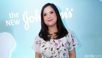 Tasya Kamila saat ditemui di sebuah acara di kawasan Kota Kasablanka, Jakarta Selatan pada Kamis (1/8). Pool/Palevi S/detikFoto.