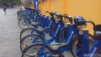 Melbourne Bike Share, sepeda ini bisa kita sewa lewat sebuah aplikasi. Bisa sewa seharian maupun bulanan. (Rahmayoga/detikcom)