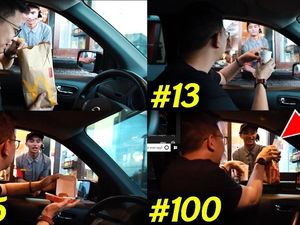Ya Ampun! Youtuber Ini 100 Kali Bolak-balik Pesan Makanan Via Drive Thru