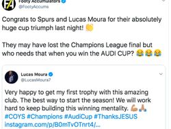 Bangga Spurs Dapat Piala Audi, Lucas Moura di-Bully