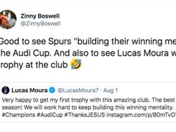 Bangga Spurs Dapat Piala Audi, Lucas Moura di-Bully