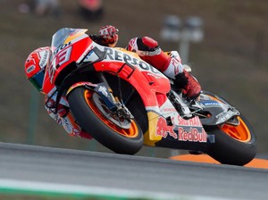 Dovizioso Crash, Marquez Jadi yang Terbaik di Latihan Kedua MotoGP Austria