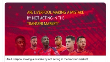Media pun cemas apakah Liverpool melakukan kesalahan dengan tidak aktif di bursa transfer kali ini?  Foto: istimewa