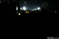 Jakarta yang gelap kala mati listrik di beberapa wilayah (Muhammad Ridho/detikcom)