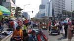 Penampakan PKL di CFD Sudirman-Thamrin yang Dikeluhkan Warga