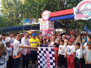 Bareng Barongsai, Ribuan Warga Belitung Antusias Ikut Fun Walk BYMS 2019