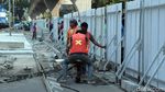 Jalan Satrio Kuningan Macet Imbas Pelebaran Trotoar