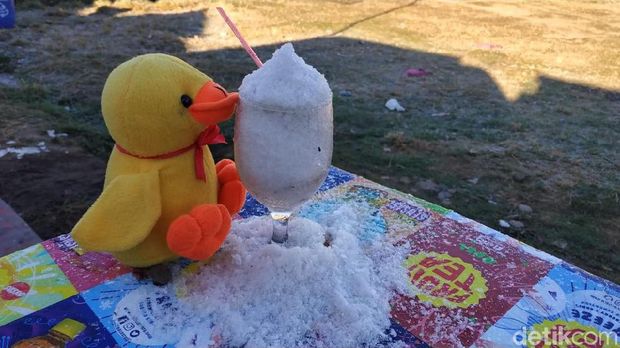 Brrrr! Suhu Dieng Turun Hingga Minus 10,5 Derajat Celcius