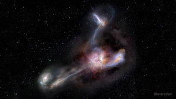 Ini W2246-0526, galaksi kanibal yang baru saja ditemukan oleh NASA. Foto: NASA