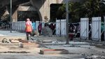 Jalan Satrio Kuningan Macet Imbas Pelebaran Trotoar