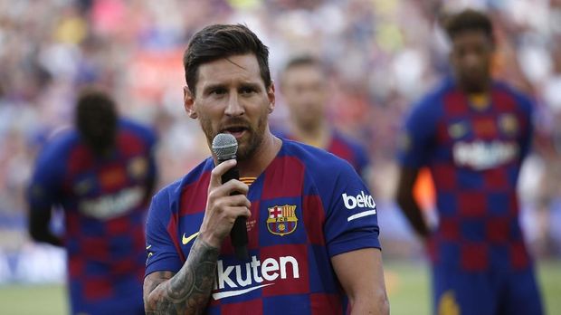 Messi disebut sempat kecewa Barcelona gagal datangkan Neymar. (