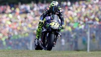 Rossi pun finis di posisi keenam pada gelaran MotoGP Republik Ceko di Sirkuit Brno, pada Minggu (4/8/2019) lalu. Istimewa/David W Cerny/Reuters.