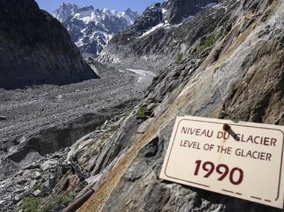 Pemanasan Global, Jalur Pendakian di Pegunungan Alpen Hilang