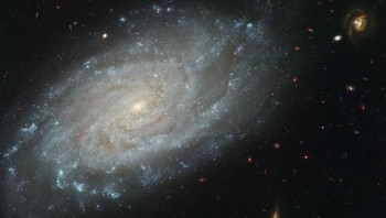 Galaksi yang memiliki nama NGC 3370 ini berada sejauh 98 juta cahaya dari Bumi menuju arah konstelasi Leo. Foto: NASA