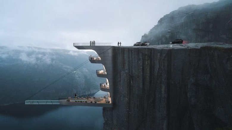 Preikestolen di Norwegia (Hayri Atak Architectural Design Studio) Preikestolen di Norwegia (Hayri Atak Architectural Design Studio)