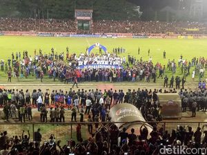 Polisi Tangkap Pelaku Pemecah Kaca Ruang VVIP Stadion Mattoanging