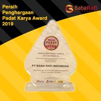 Baba Rafi Raih Penghargaan Waralaba Padat Karya 2019